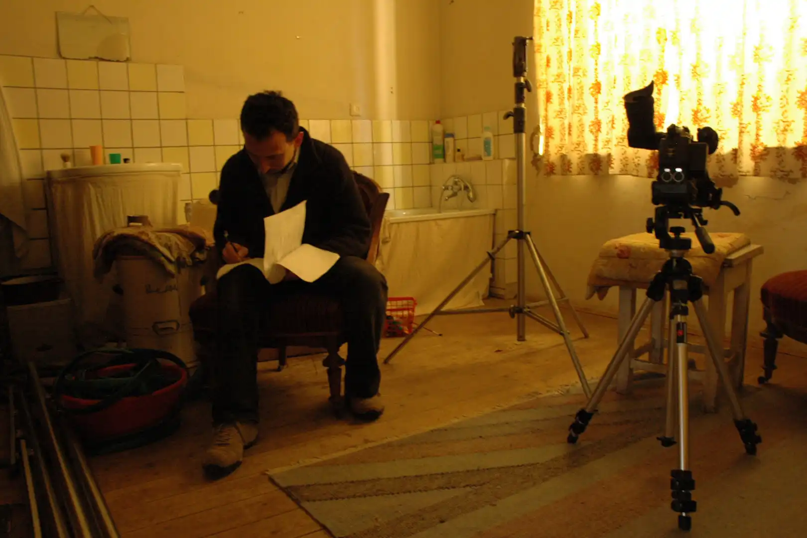 Behind the scenes